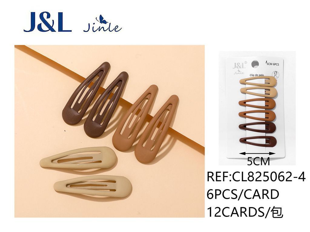 Pack de 6 ranas de 5 cm surtidas - Accesorios para el cabello y pinzas decorativas