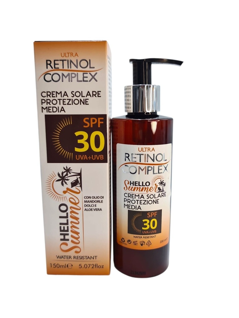 Crema solar Retinol Complex SPF30 150ml - Protección solar y cuidado de la piel