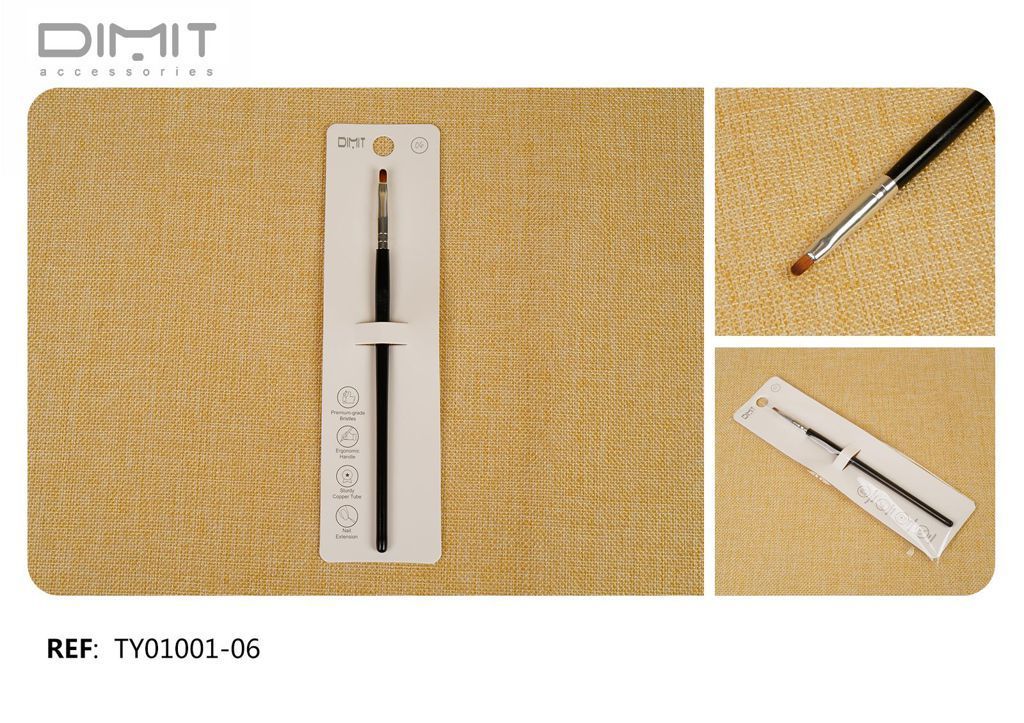Pincel para acrílicas N?6 12/u - Accesorios de uñas