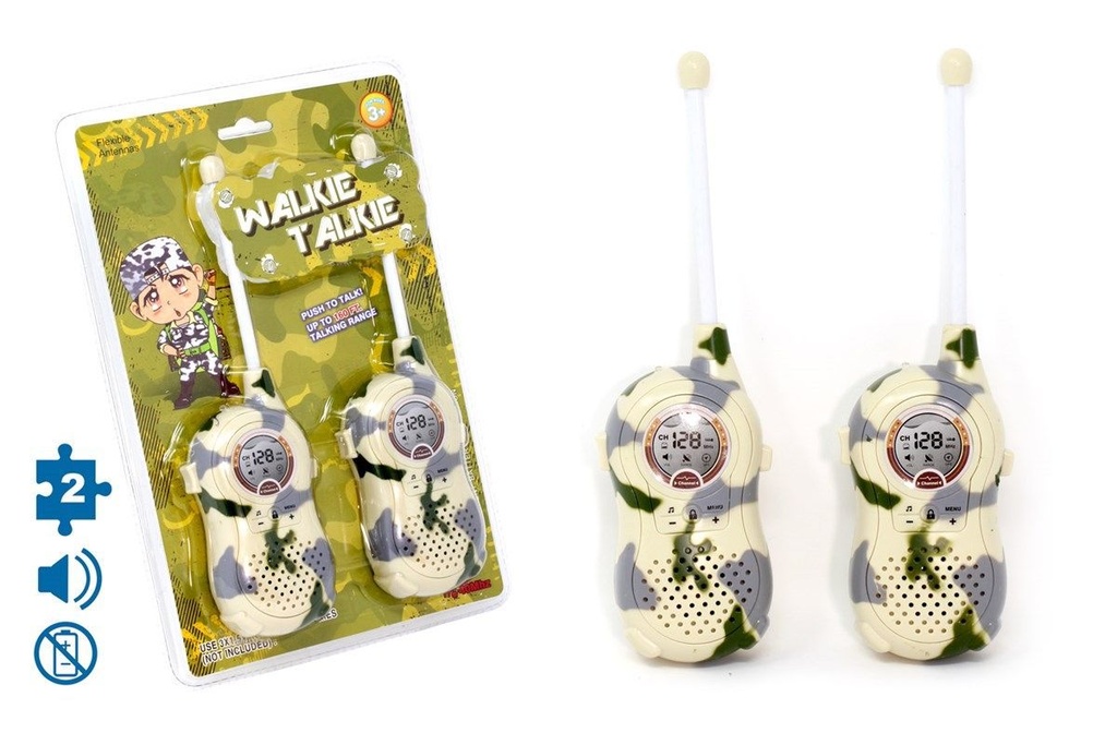 Juguete walkie talkie 2 piezas con sonido - Juguetes de comunicación para niños