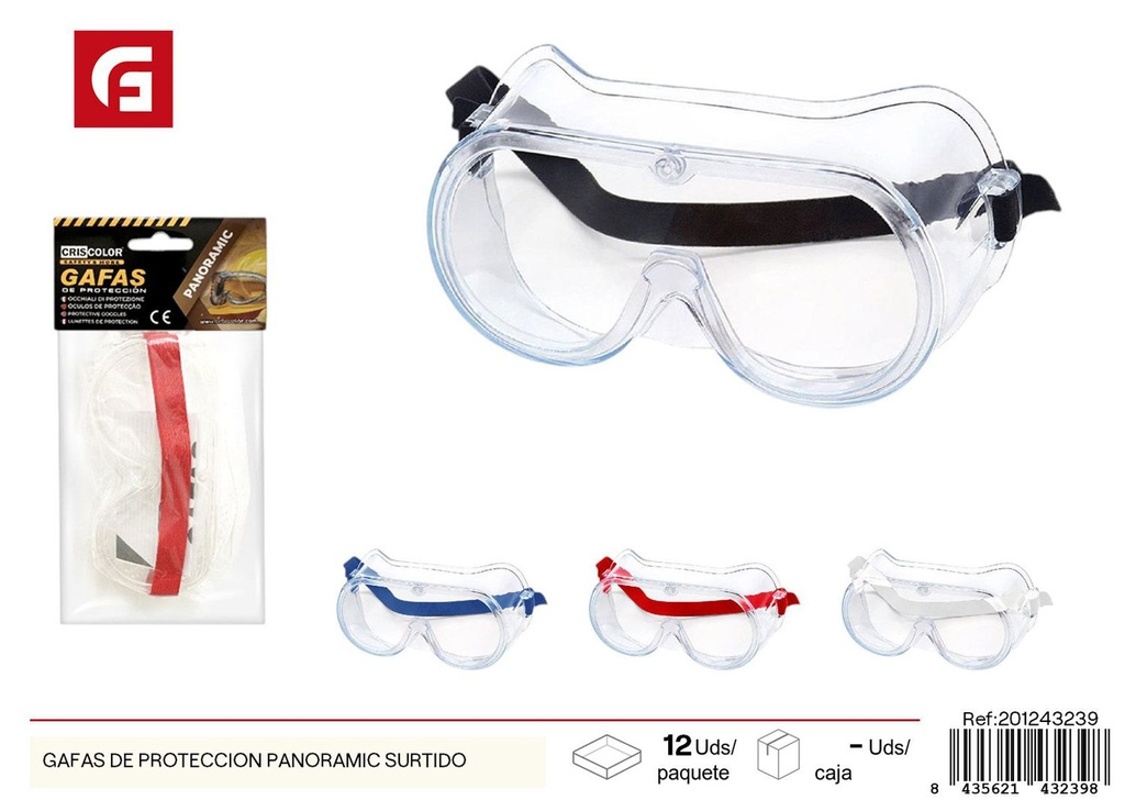 Gafas de protección panorámica surtida - Herramientas de seguridad