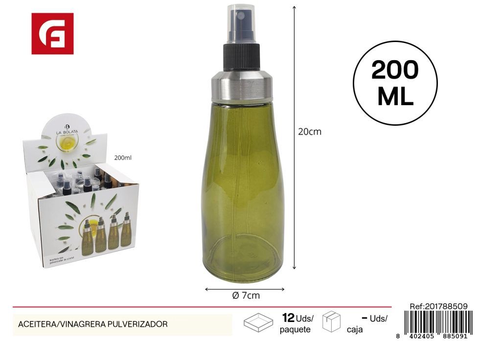 Aceitera/vinagrera pulverizador - Utensilios de cocina y almacenamiento de líquidos