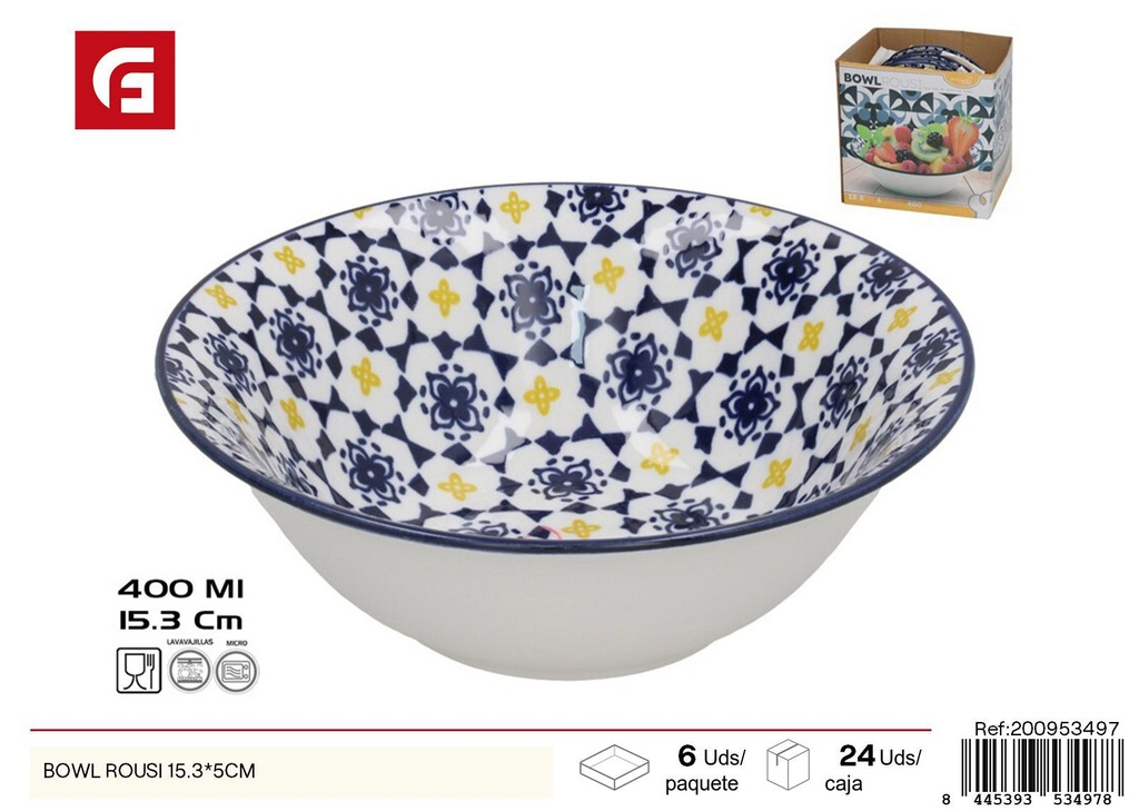 Bowl Rousi 15.3x5 cm - Vajilla decorativa