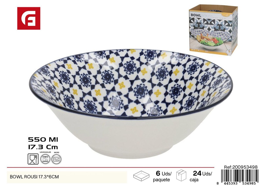 Bowl cerámica ROUSI 17.3*6 cm - Vajilla y elementos de mesa