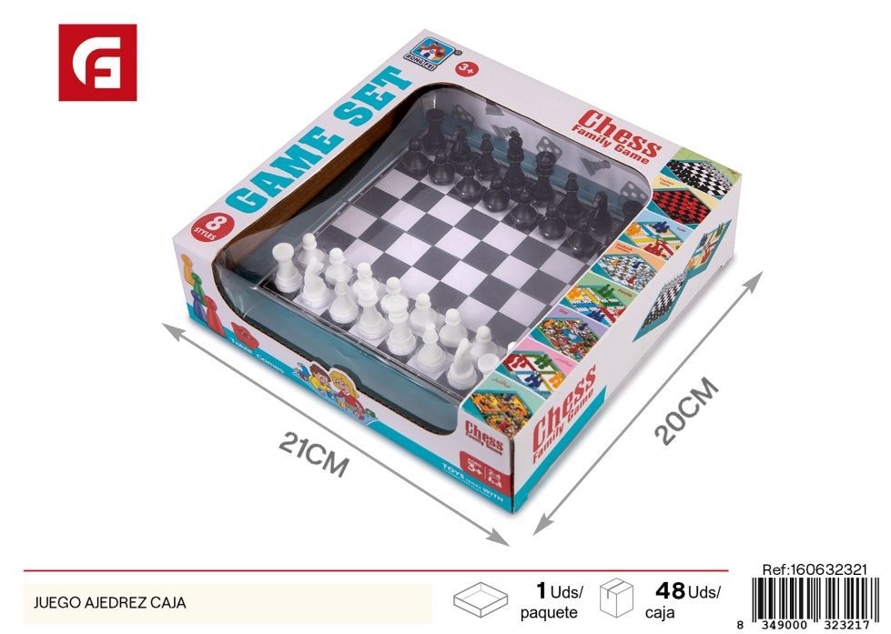 Juego de ajedrez con caja - Juegos de mesa y entretenimiento familiar