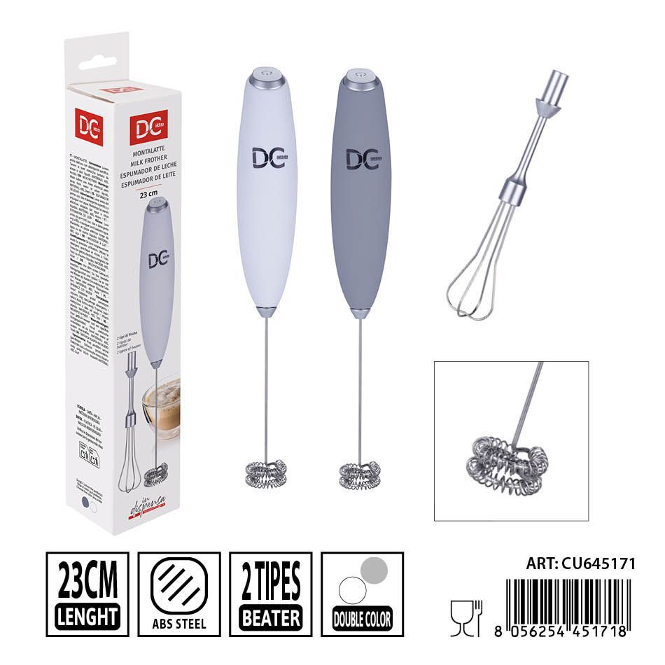 Espumador de leche eléctrico de pilas 3.6X23CM - Accesorios de cocina