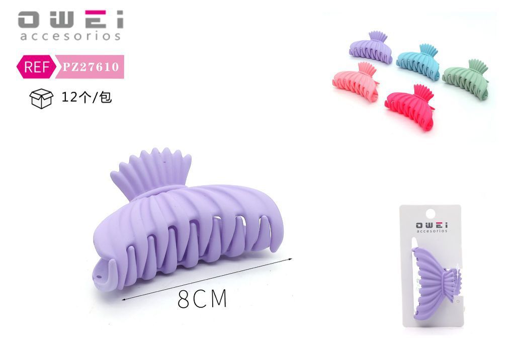 Pinza de pelo de 8 cm surtida 12 unidades - Accesorios para el cabello y pinzas decorativas