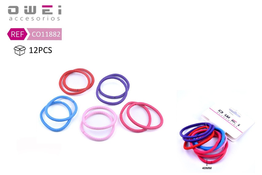 Pack de 10 gomas de pelo 24 unidades - Accesorios para el cabello y gomas