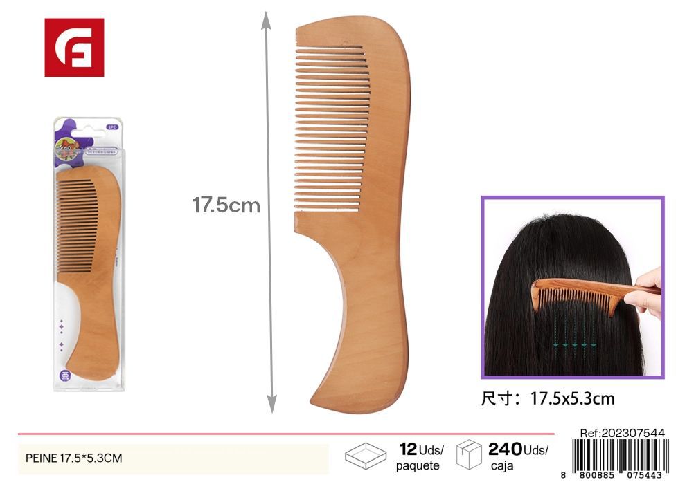 Peine para el cabello - 17.5 x 5.3 cm