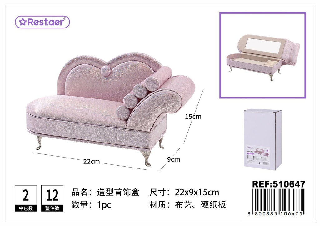 Caja joyero de sofá 22*9*15 cm - Organizadores de cosméticos