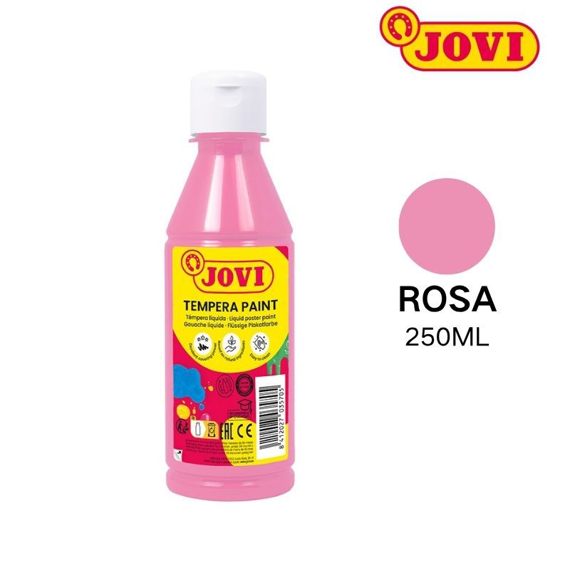 Pintura tempera Jovi 250ml rosa - Material de manualidades y arte