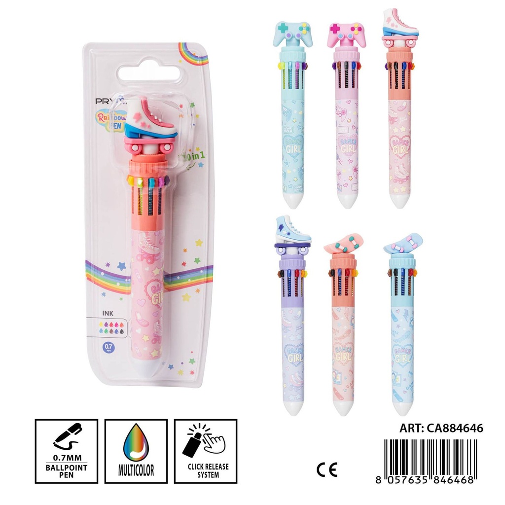 Boligrafo de 10 colores 0.7 mm - Herramientas de escritura