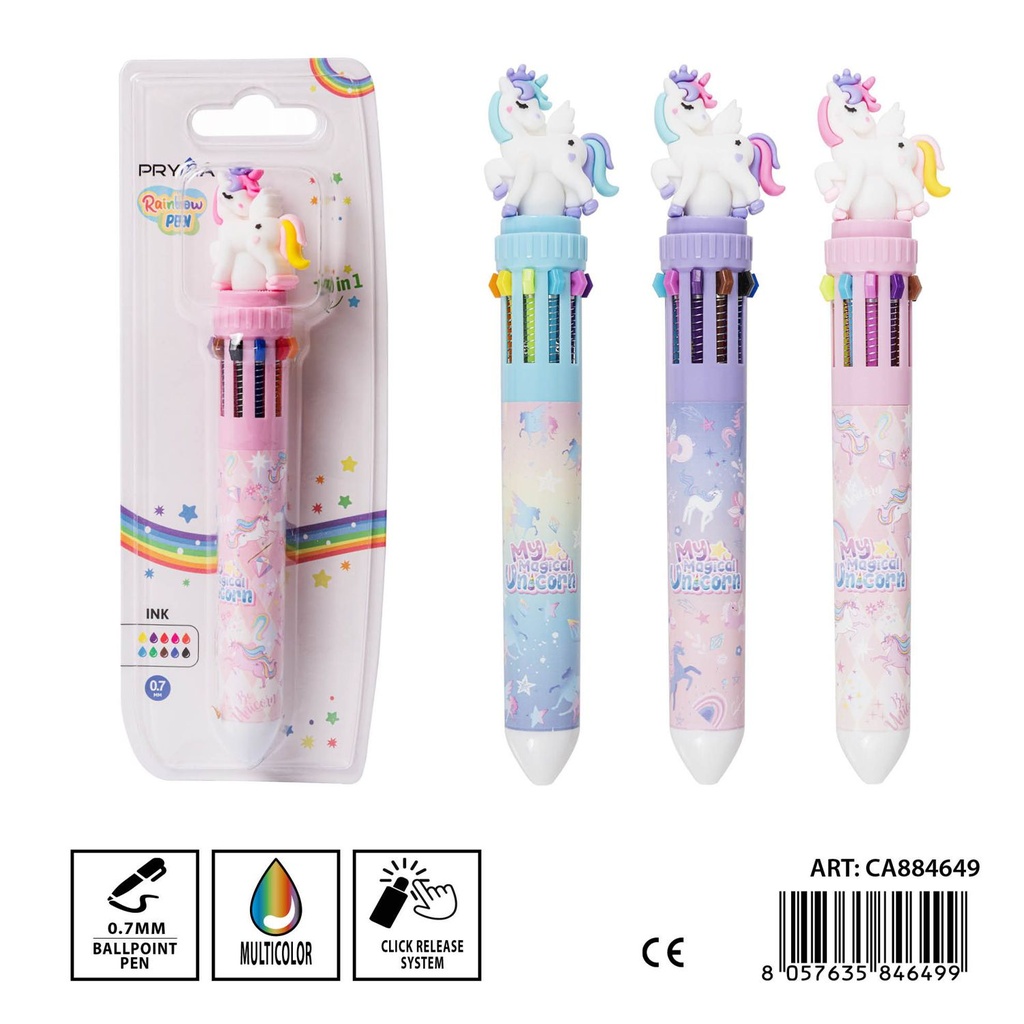 Boligrafo de 10 colores 0.7 mm - Herramientas de escritura