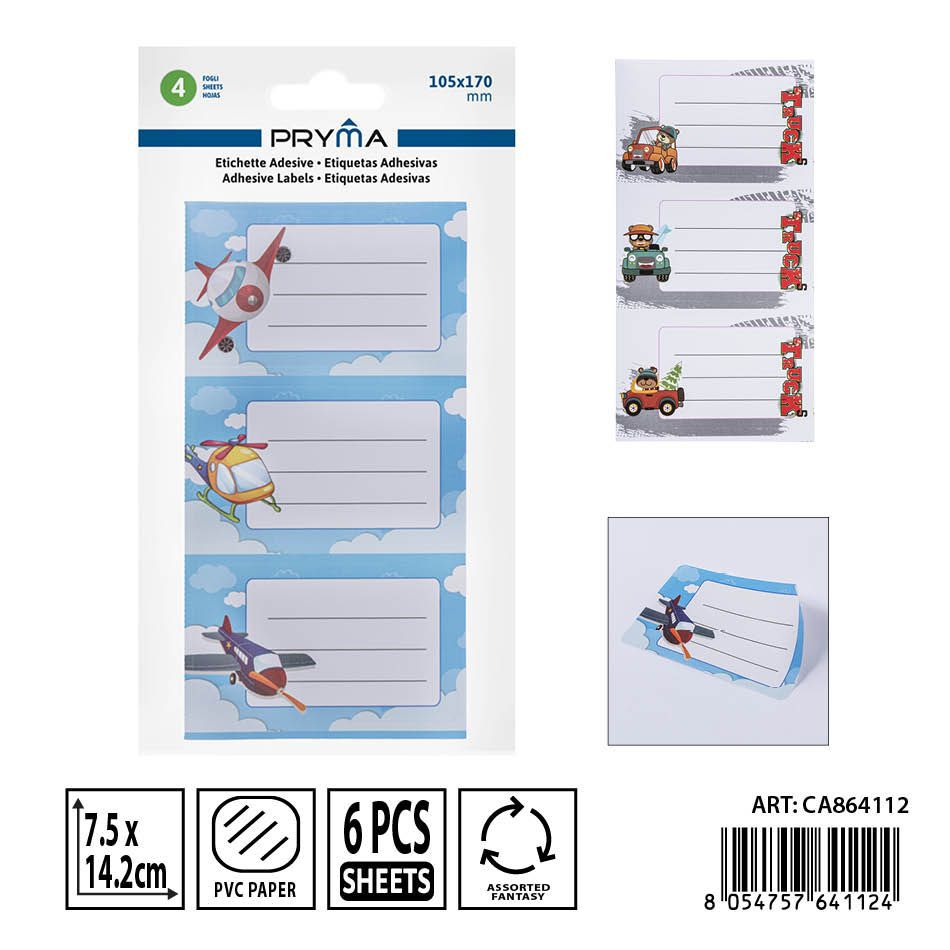 Etiqueta adhesiva 10.5x17 cm 10 piezas 2FF - Etiquetas y papelería