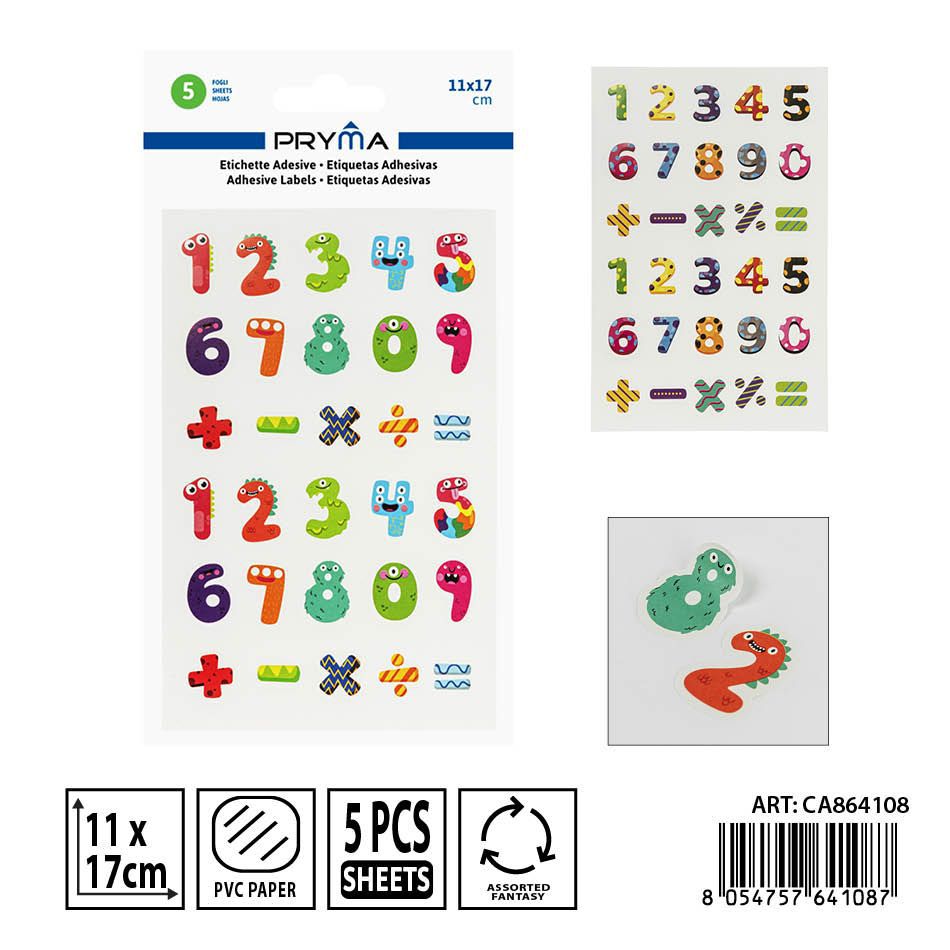 Etiquetas adhesivas 11x17 cm 5 ff - Material escolar y etiquetas