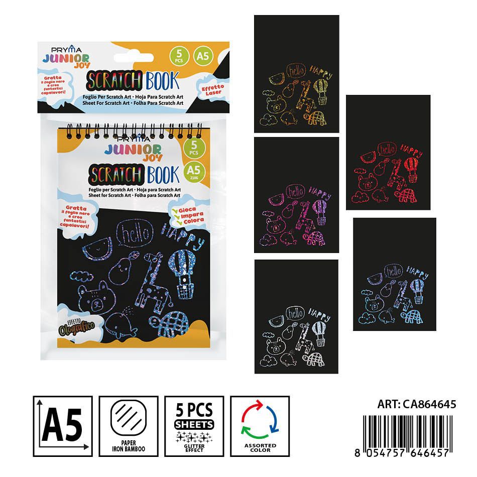 Libreta rascable A5 14x20 cm 5FF - Material de arte
