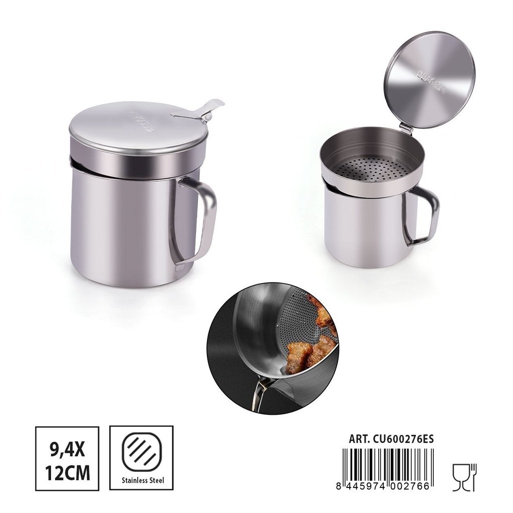 Grasera pequeña de acero inoxidable 9.4x12cm - Utensilios de cocina para frituras