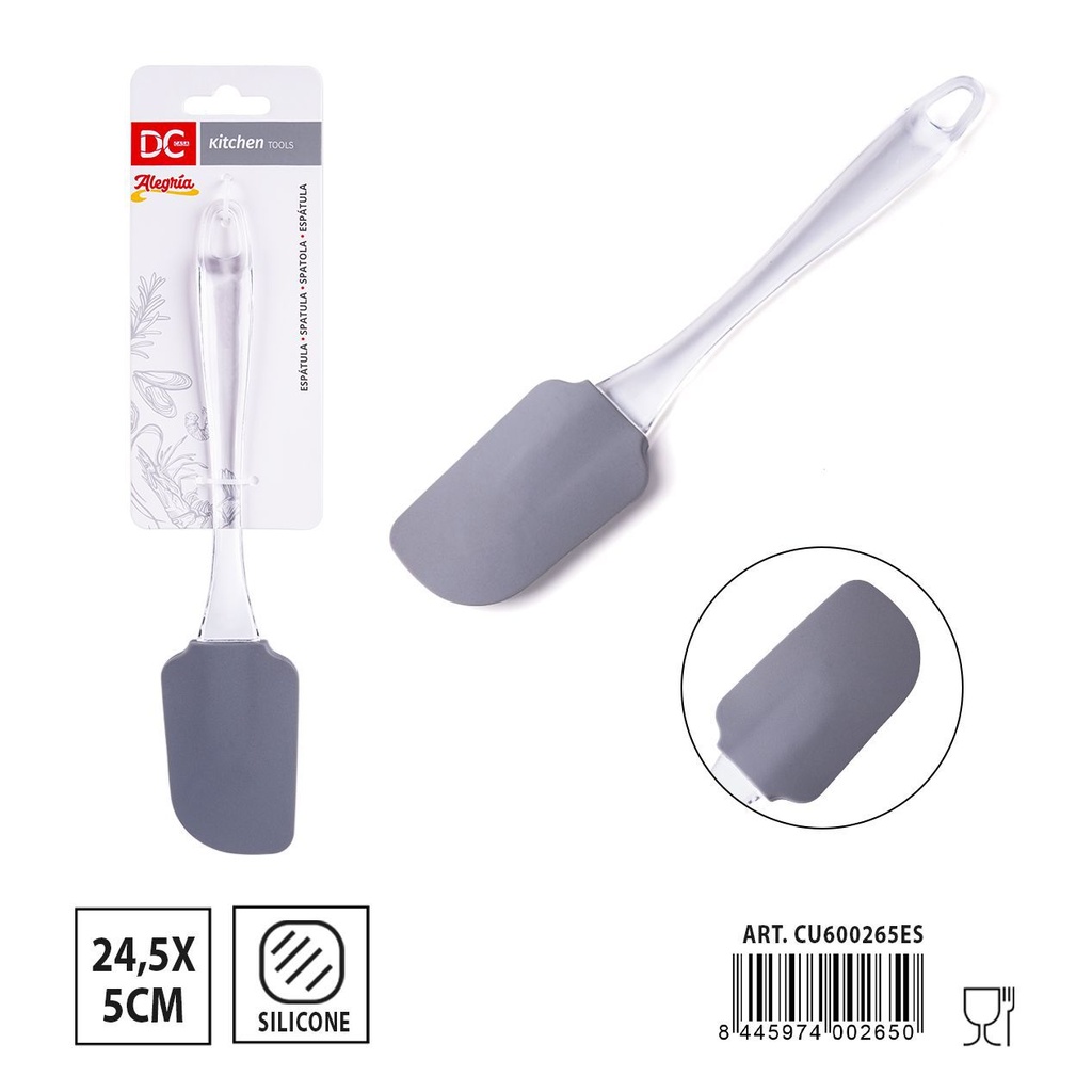 Espátula de silicona 24.5x5cm - Accesorios de cocina prácticos