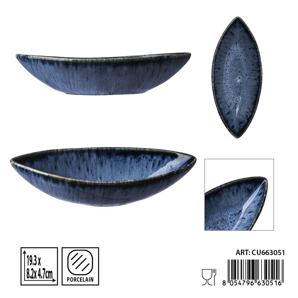 Salsadera aperitivo azul 19.3x8.2x4.7cm - Utensilios de mesa