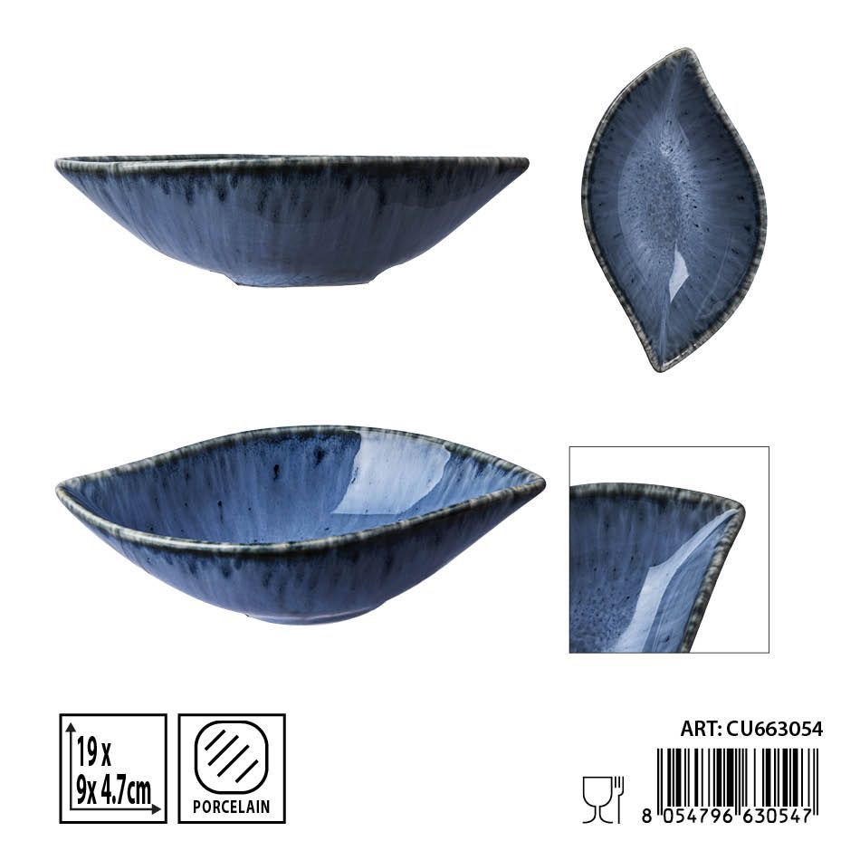 Salsadera aperitivo azul 19x9x4.7cm - Utensilios de mesa