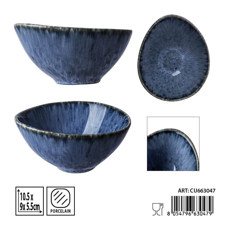 Salsadera aperitivo azul 10.5x9x5.5cm - Utensilios de mesa