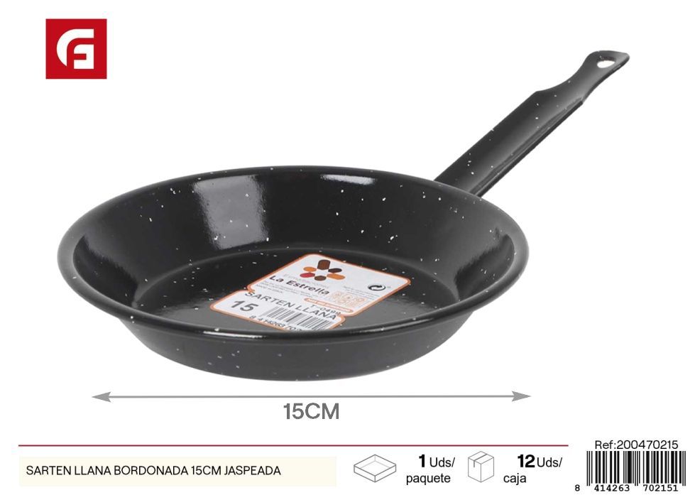 Sartén llana bordonada 15 cm jaspeada - Utensilios de cocina y sartenes