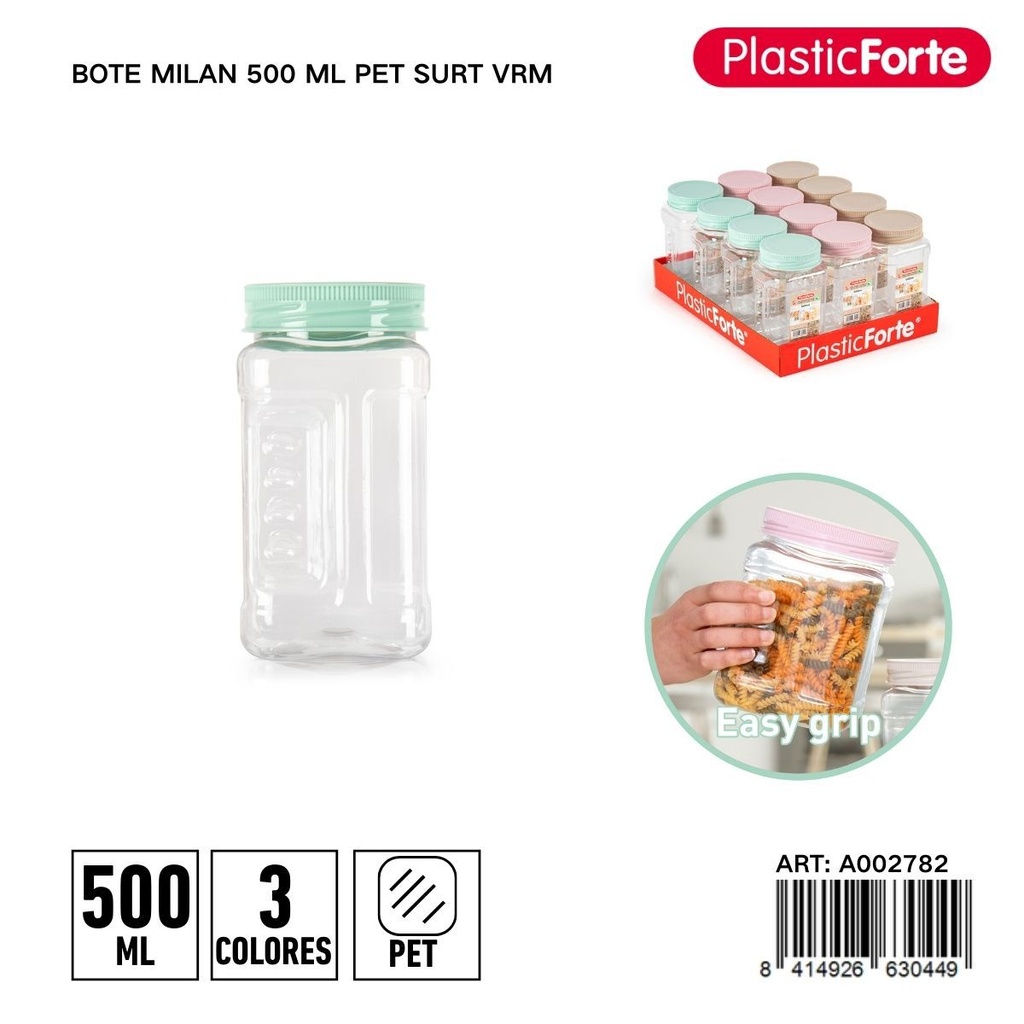 Envase de plástico 500 ml - Utensilios y productos de cocina