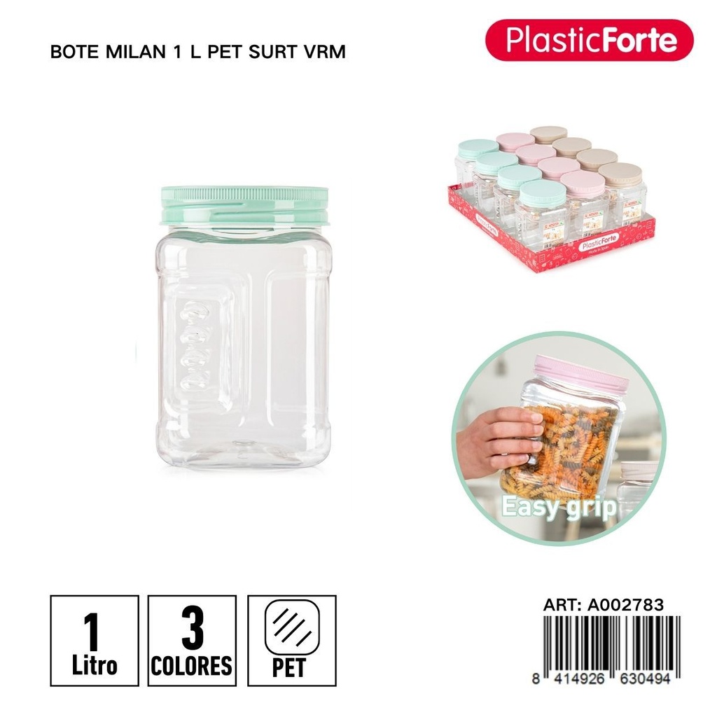 Envase de plástico 1 L - Utensilios y productos de cocina