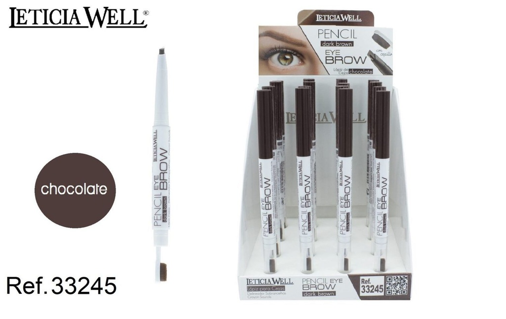 Lápiz de cejas con cepillo Choco Lace 16/U - Cosméticos y diseño de cejas