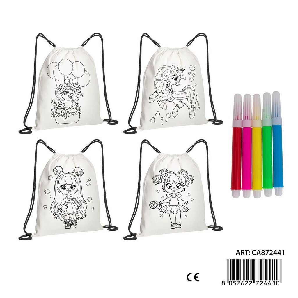 Bolsa con cordón para pintar - Estuches, mochilas y bolsas deportivas