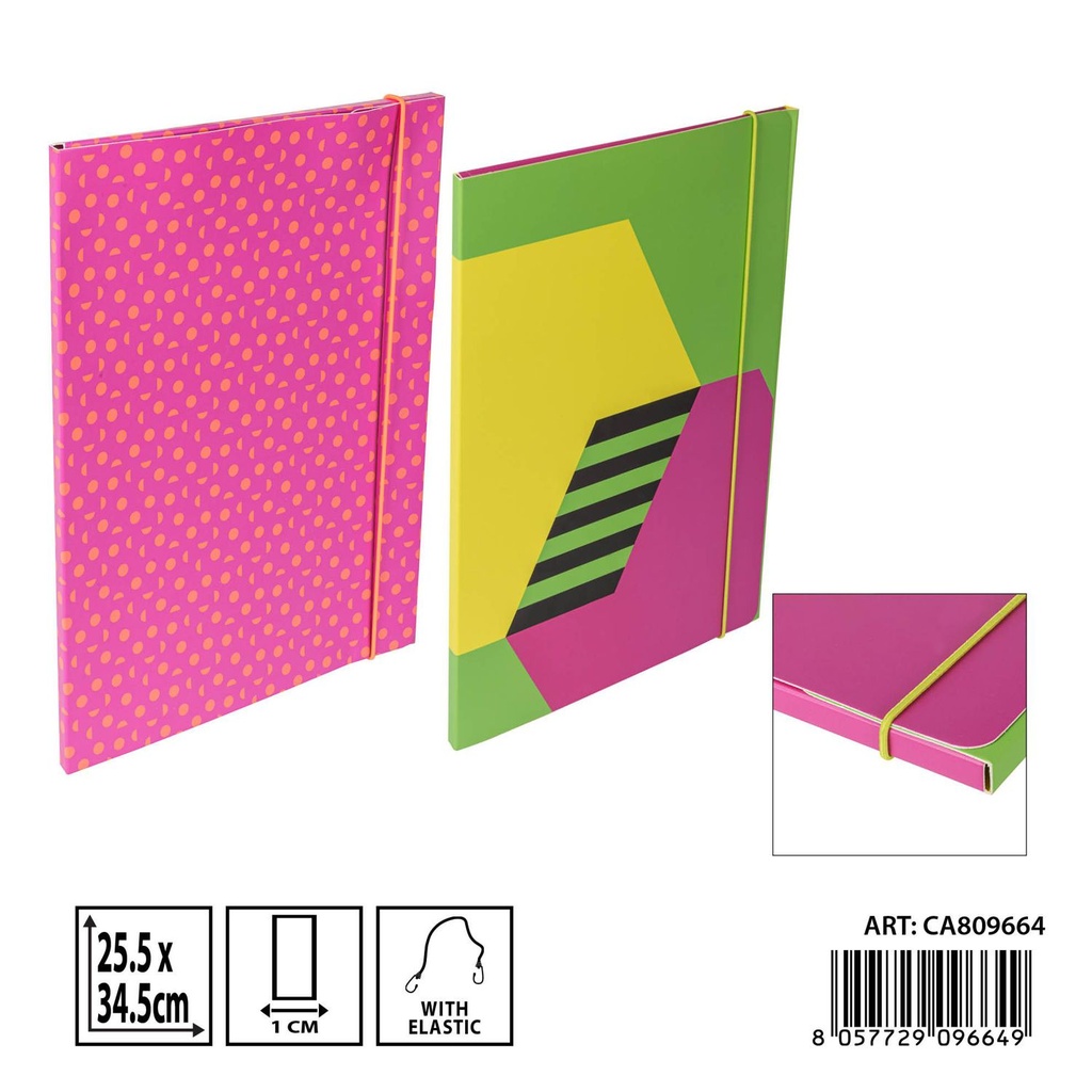 Carpeta D1 3L con goma D1 25.5X34.5CM - Carpetería y suministros de oficina