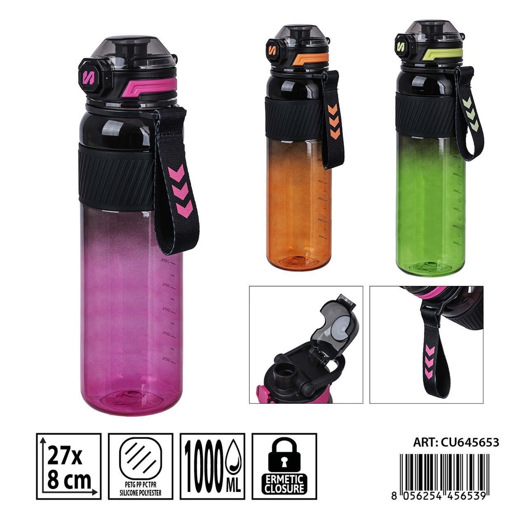 Botella de agua 1000 ml 27X8 cm - Accesorios de cocina