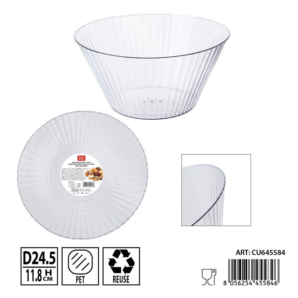 Bol multiusos 24.5X11.8CM - Utensilios plásticos de cocina