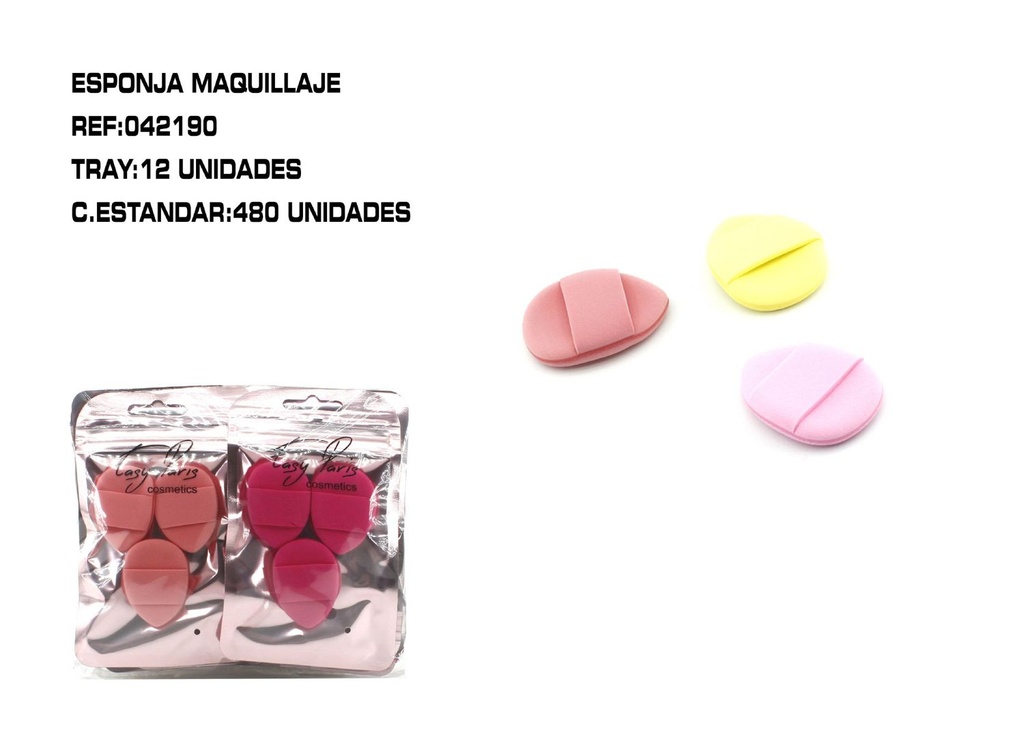 Mini esponjas de maquillaje doble uso 12/u - Accesorios de belleza