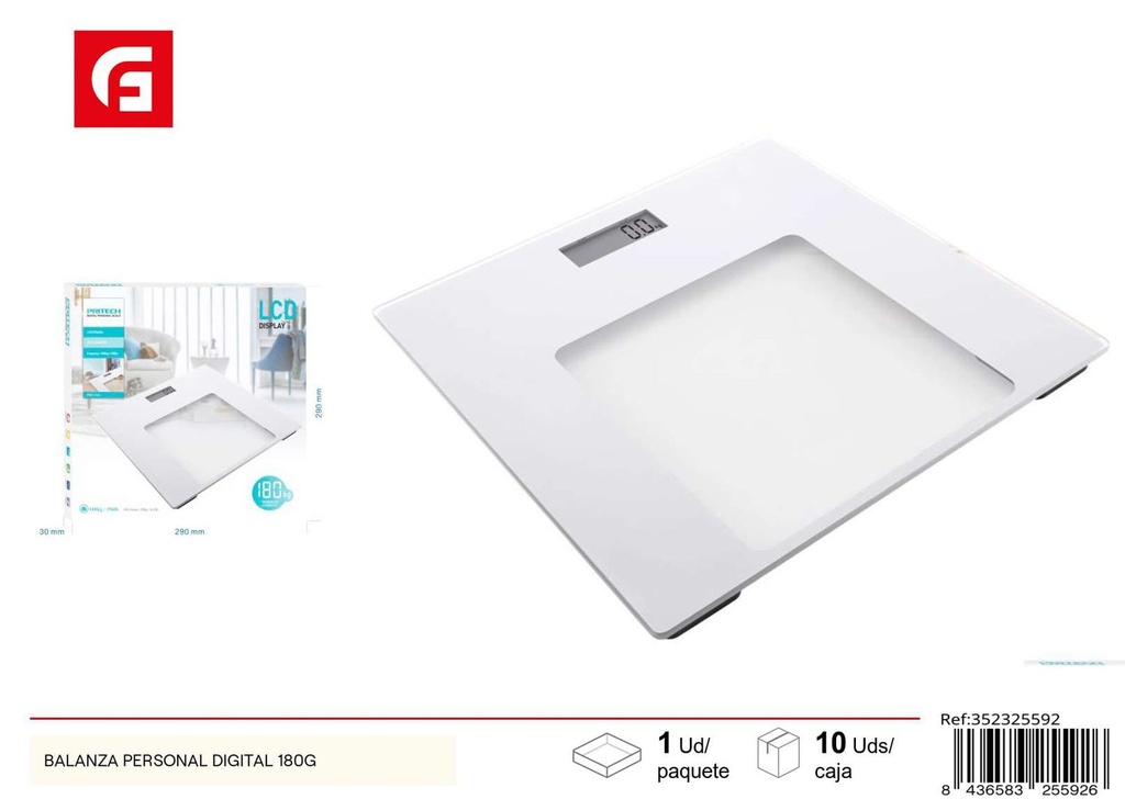 Balanza personal digital 180G PBP-7 - Accesorios de baño