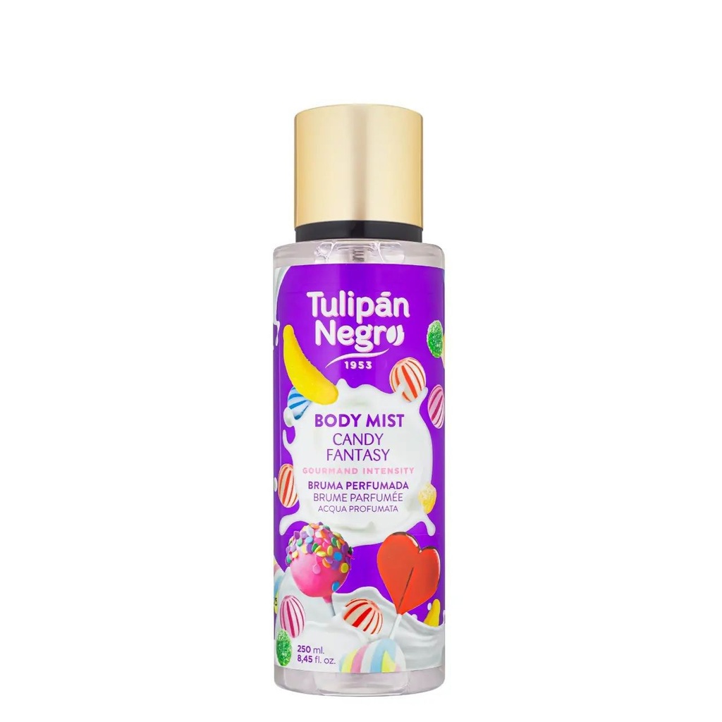 Body Mist Tulipán Negro Candy Fantasy 250ml - Agua de colonia afrutada