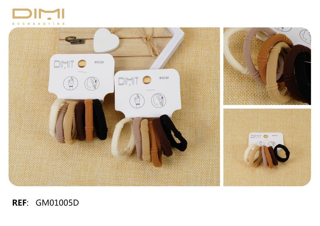 Gomas 5cm 24 u - Accesorios variados para el cabello