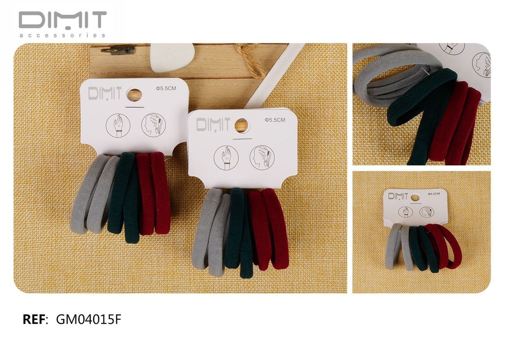 Gomas 5.5cm 24 u - Accesorios prácticos para el cabello