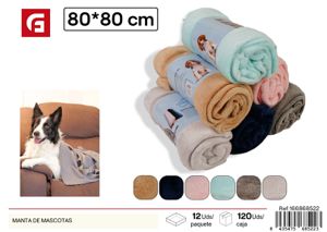 Manta de mascotas de tela suave 80X80 cm - Accesorios cómodos para animales