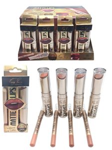 Kit de barras de labios fijas con perfilador 24 unidades - Cosmetics y maquillaje
