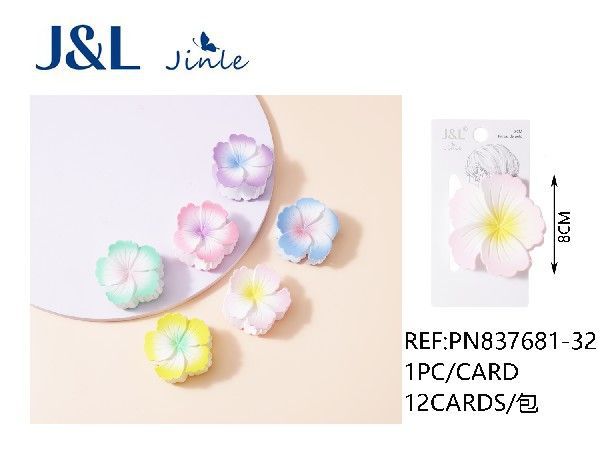 Pinza de pelo flor 8 cm 12 uds - Accesorios para el cabello