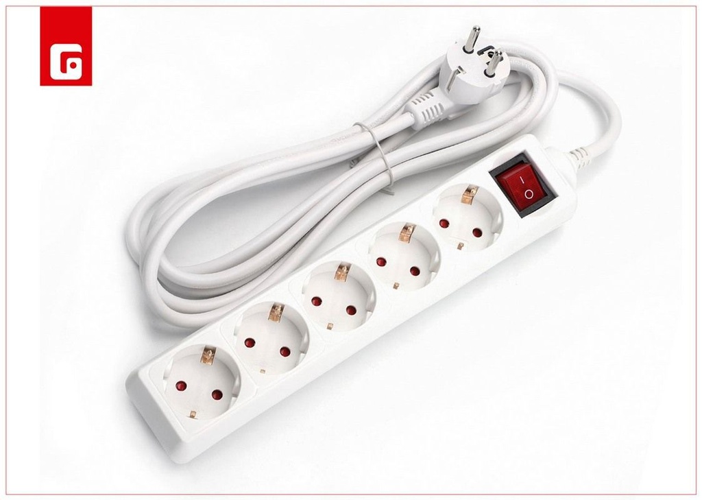 Regleta de 5 enchufes 3G 1.5MM 1.5M - Suministros eléctricos y acceso a energía