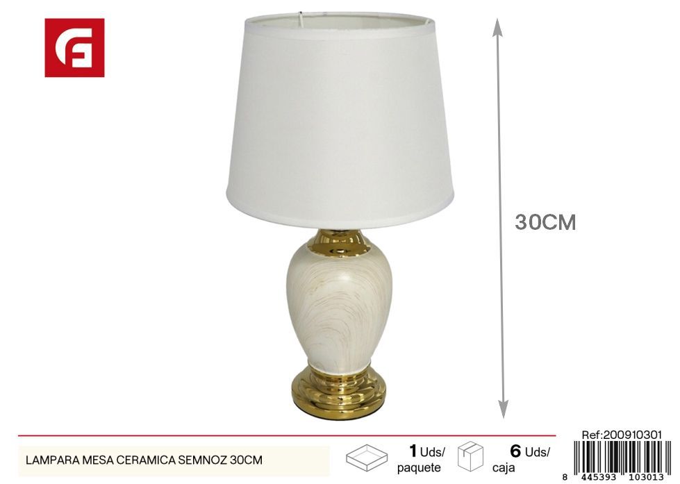 Lámpara de mesa de cerámica Semnoz 30cm - Iluminación y decorativos