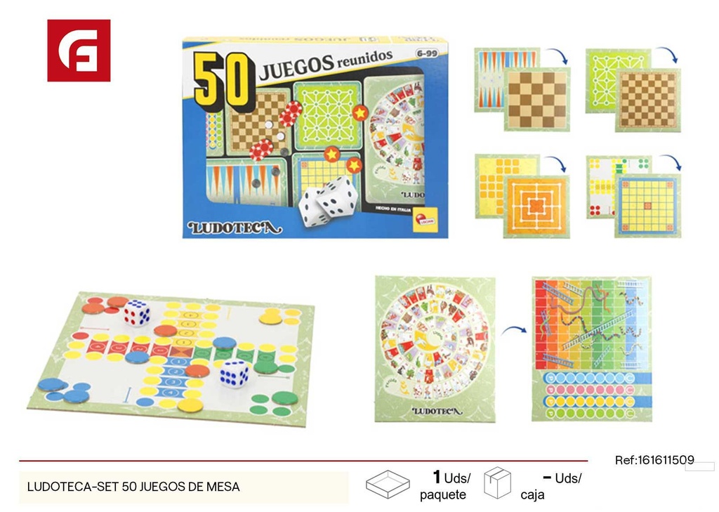 Ludoteca set 50 juegos de mesa - Juguetes y juegos de mesa