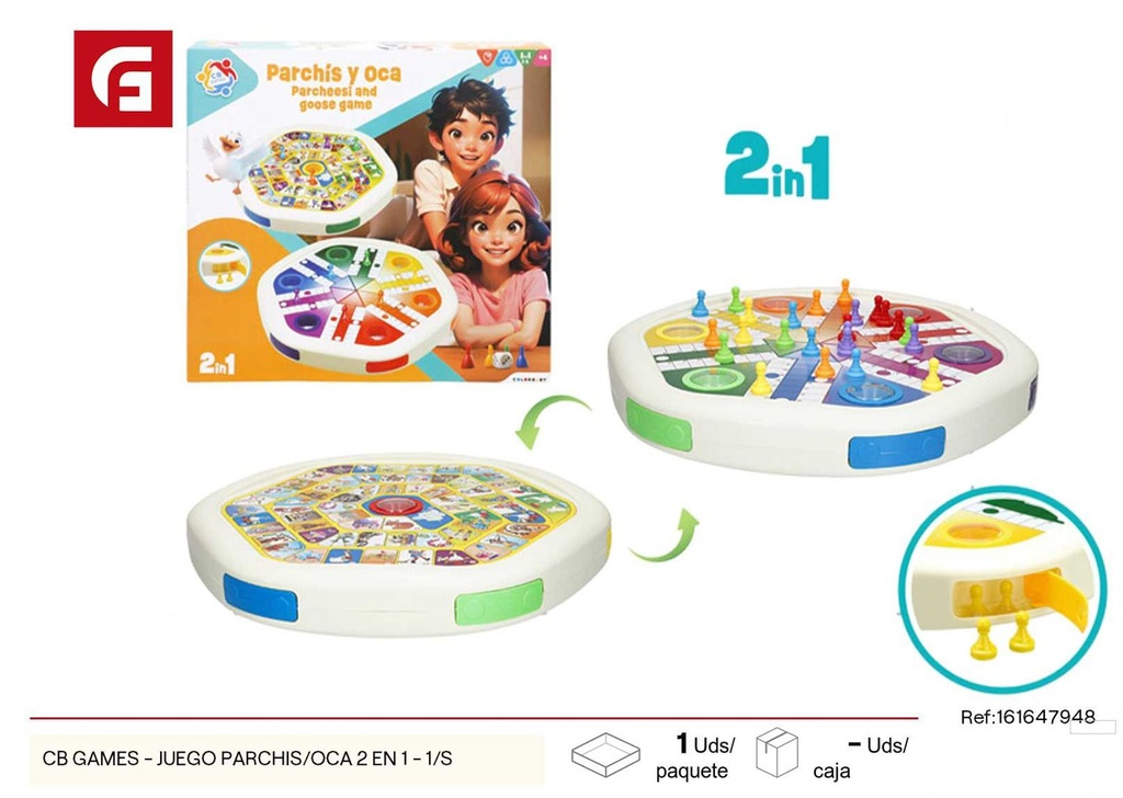 Juego de parchís/oca 2 en 1 CB Games - Juguetes de mesa