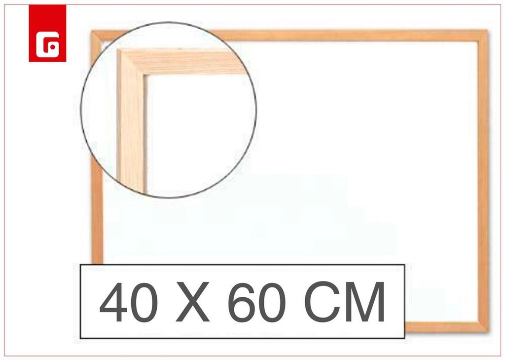 Pizarra blanca 40*60cm - Material escolar y pizarras