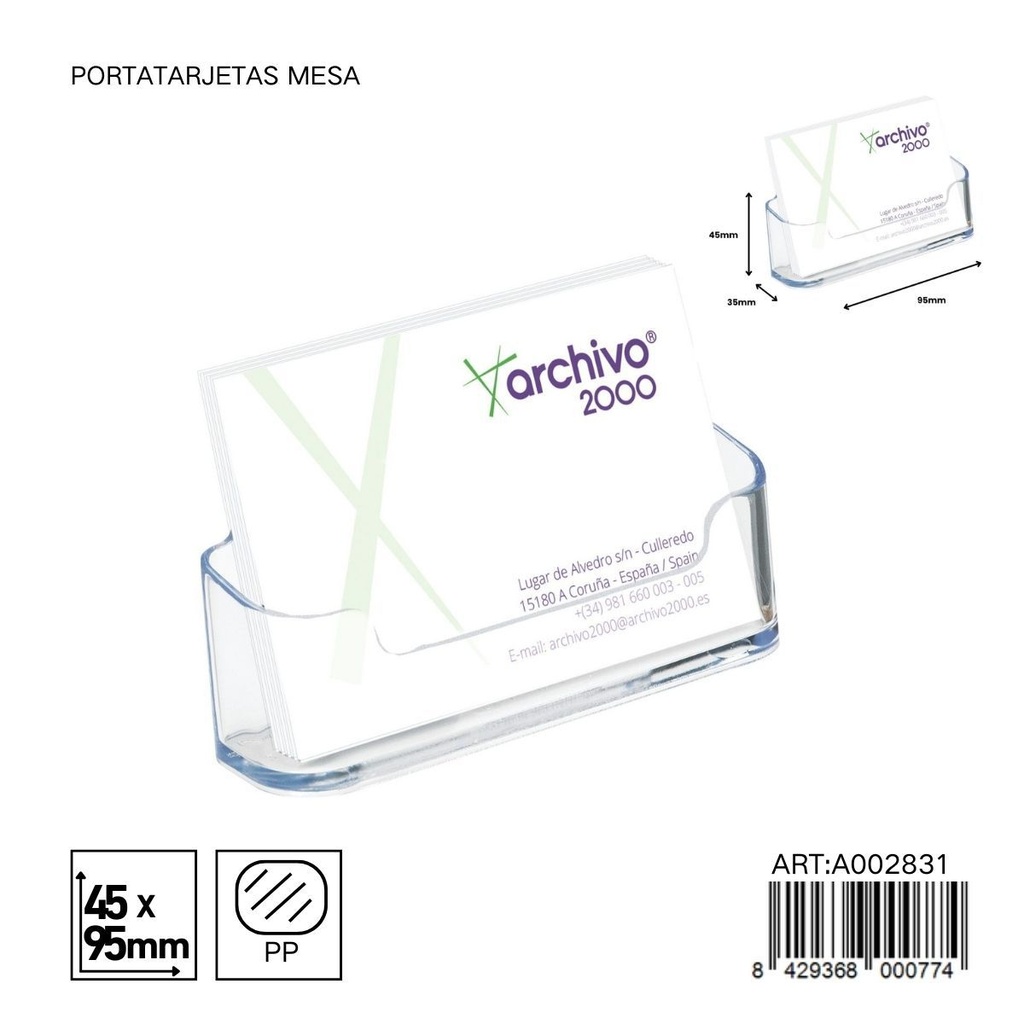 Portatarjetas de mesa - Artículos de oficina y organizadores