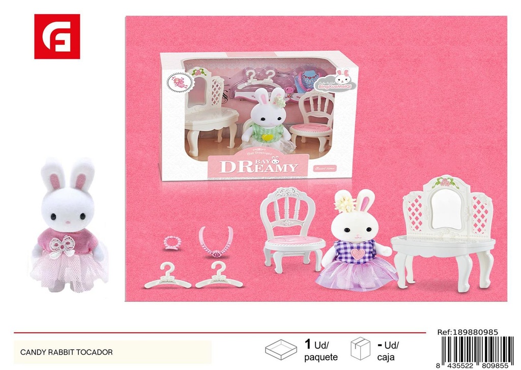 Rabbit Candy Doll tocador - Juguetes y muñecas