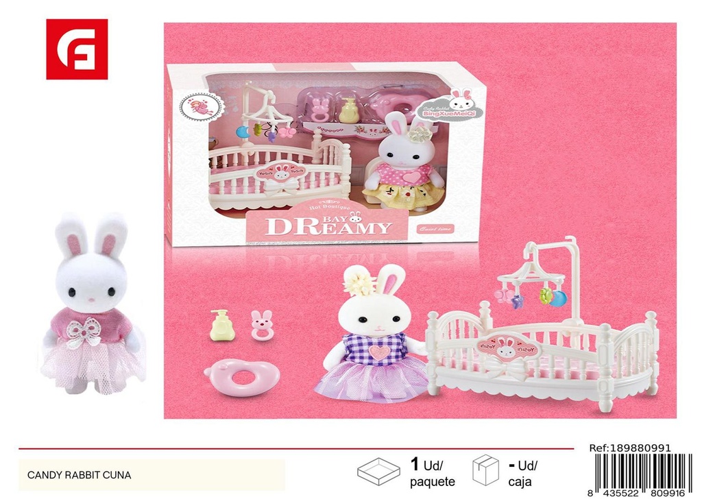 Rabbit Candy Doll cuna - Juguetes y muñecas