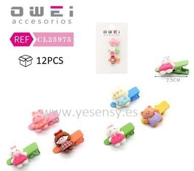 Pack de clips 3 piezas 12 unidades - Accesorios de cabello y peinado